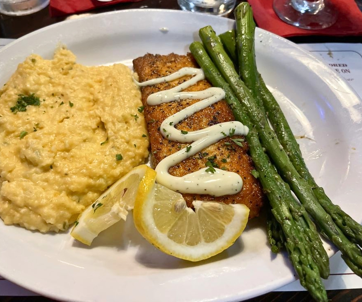 Norwegian Salmon at Warehouse No. 1 Restaurant in Monroe, Louisiana