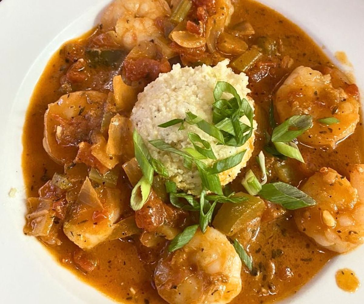 Shrimp Creole at Po' Boys Creole Restaurant in Milton, Delaware