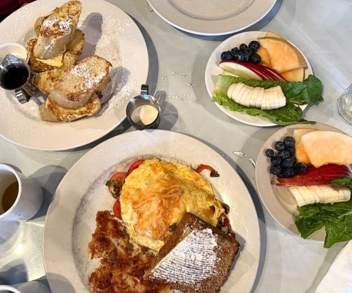 breakfast dishes at Sandpiper Cafe in Juneau, Alaska