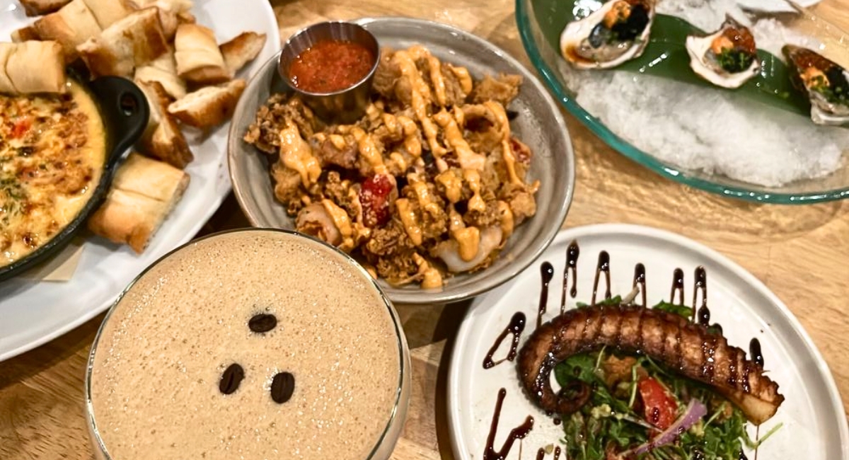 dishes at Stäge Kitchen & Bar in Peachtree Corners, Georgia