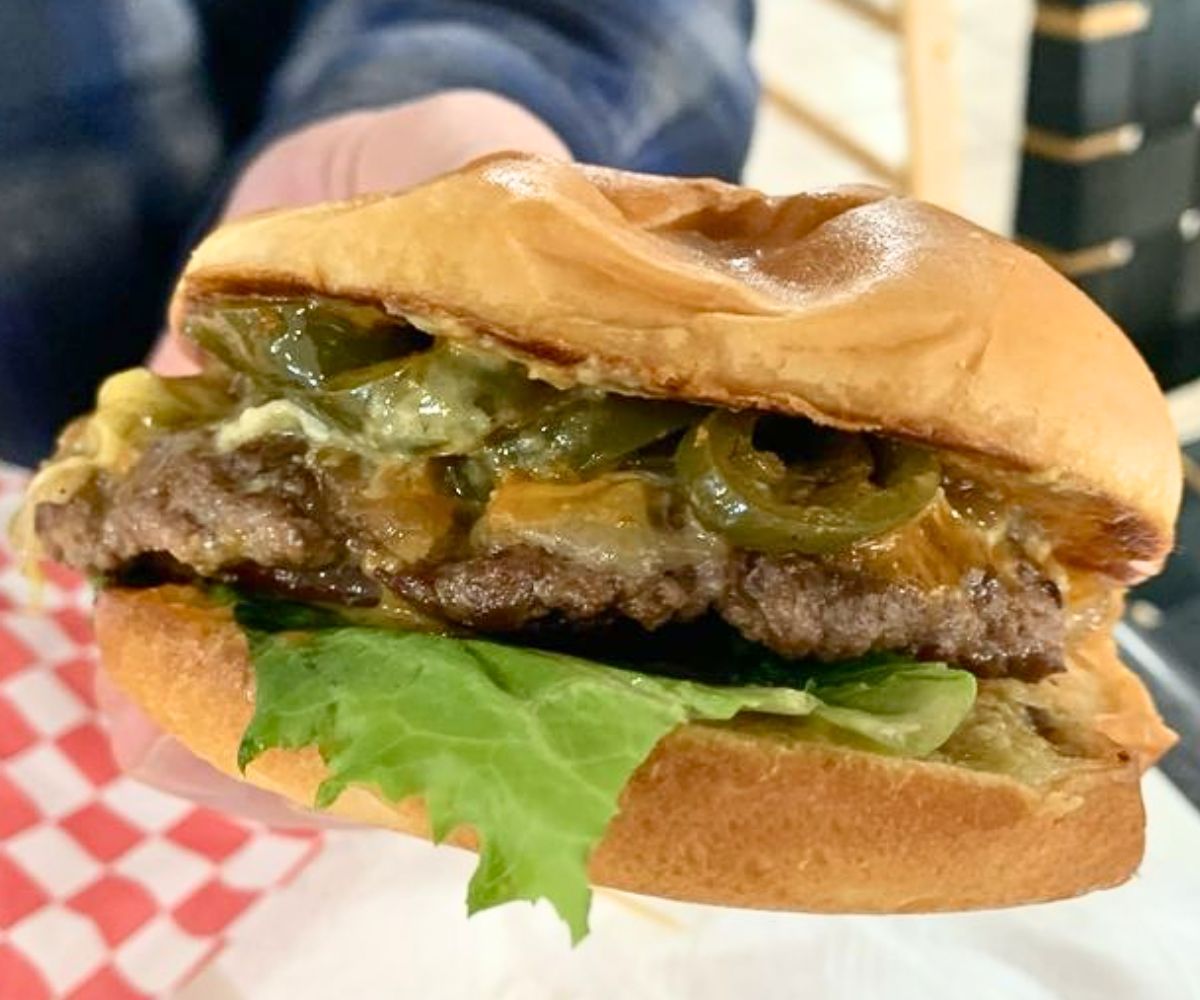 Poppin Burger at PJ'S Corner Grill in Coeur d'Alene, ID