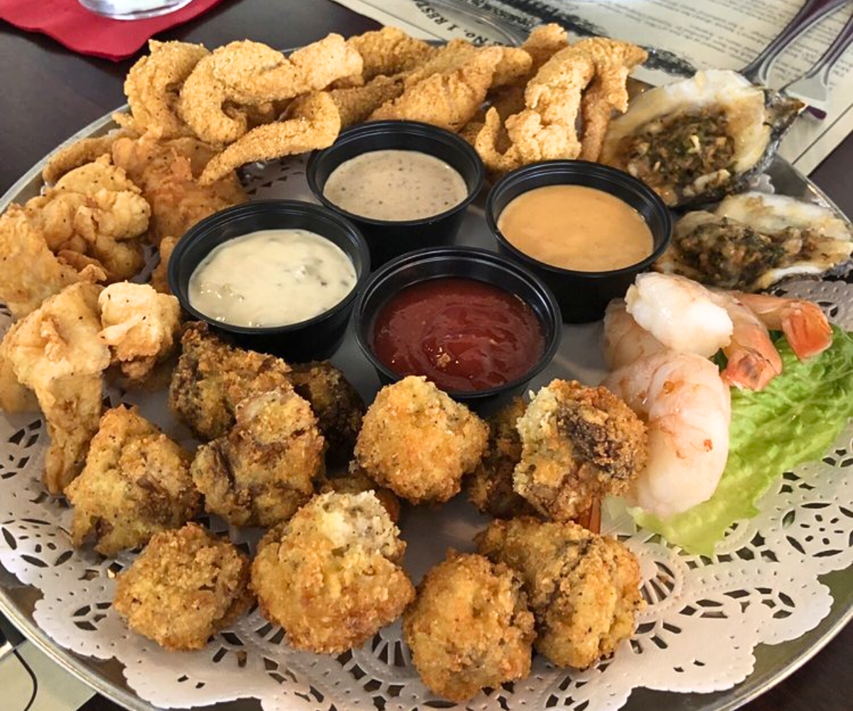 Appetizer Tray at Warehouse No. 1 Restaurant in Monroe, Louisiana
