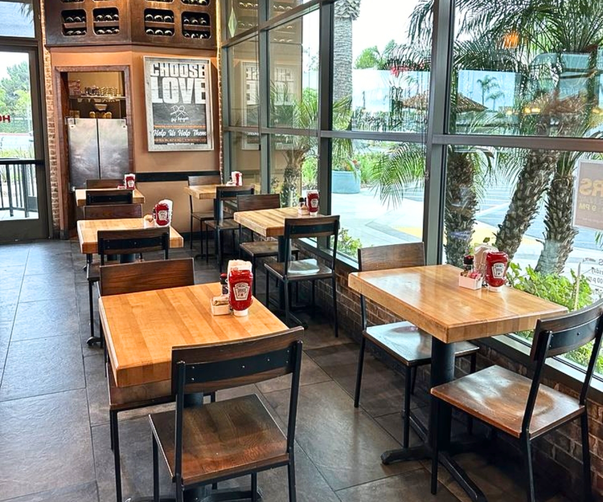interior of Hook Burger in Oxnard, CA