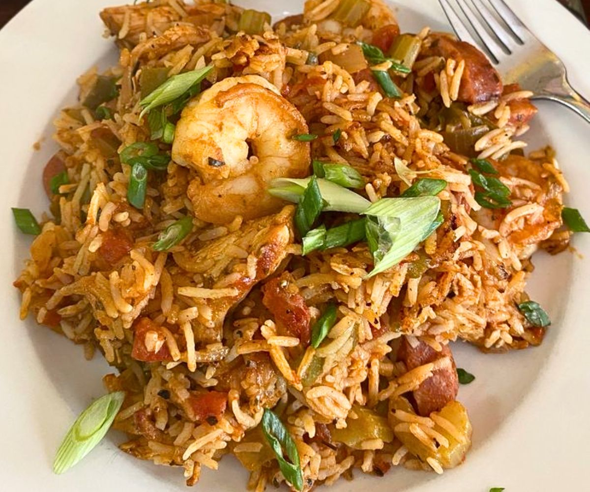 jambalaya at at Po' Boys Creole Restaurant in Milton, DE