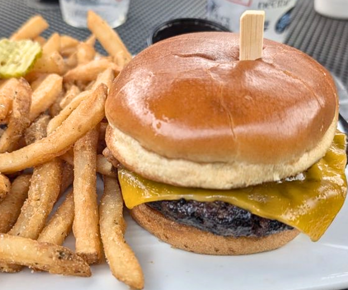 Champ Burger at Charbar in Hilton Head Island, South Carolina