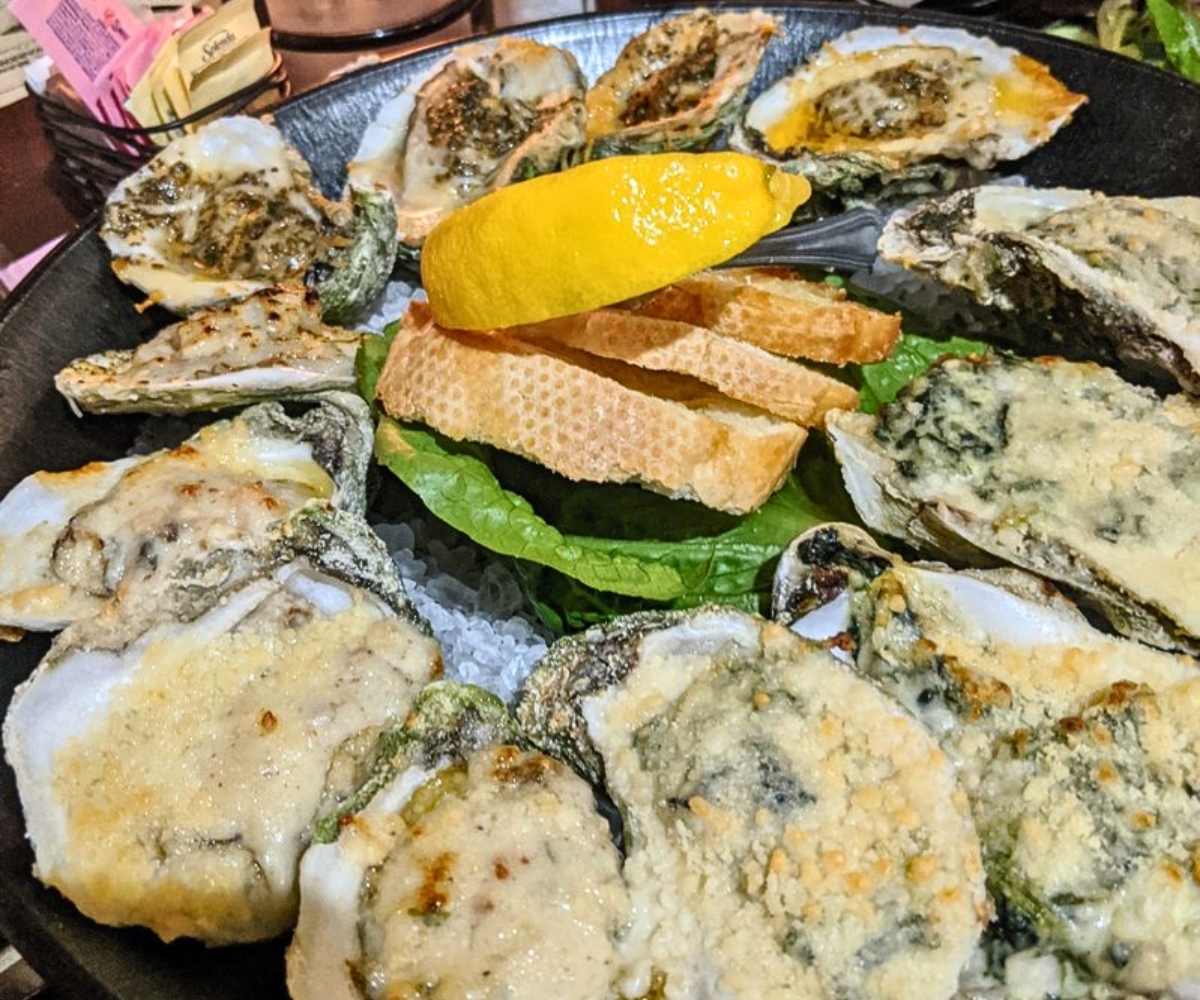 Oyster Sampler at Warehouse No. 1 Restaurant in Monroe, Louisiana