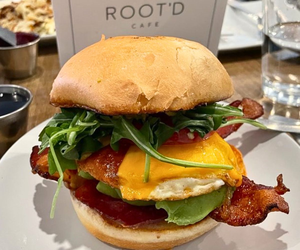 Breakfast Sandwich at Root'd Cafe in Cottonwood Heights, Utah
