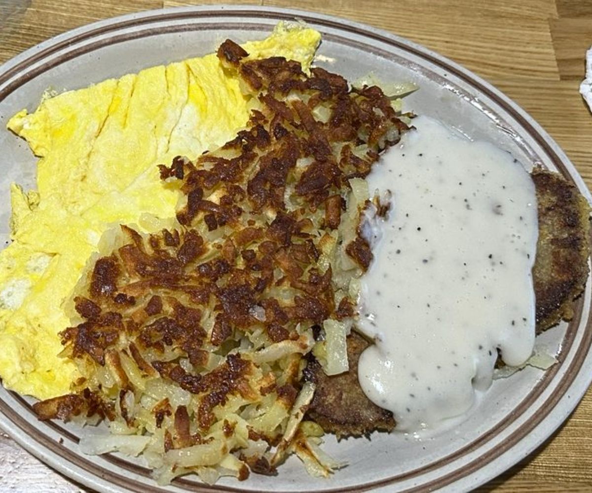 Country Fried Steak at Hanging Five Family Restaurant in Butte, MT