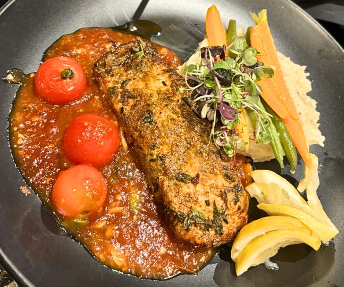 Blackened Salmon at 32 North in Valley Stream, New York