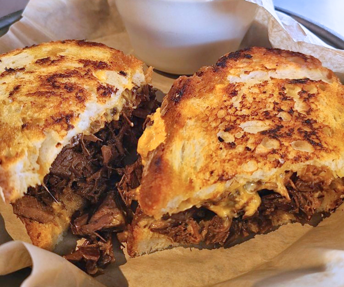 Brisket Pimento Grilled Cheese at Pub By Novo in Bowling Green, Kentucky