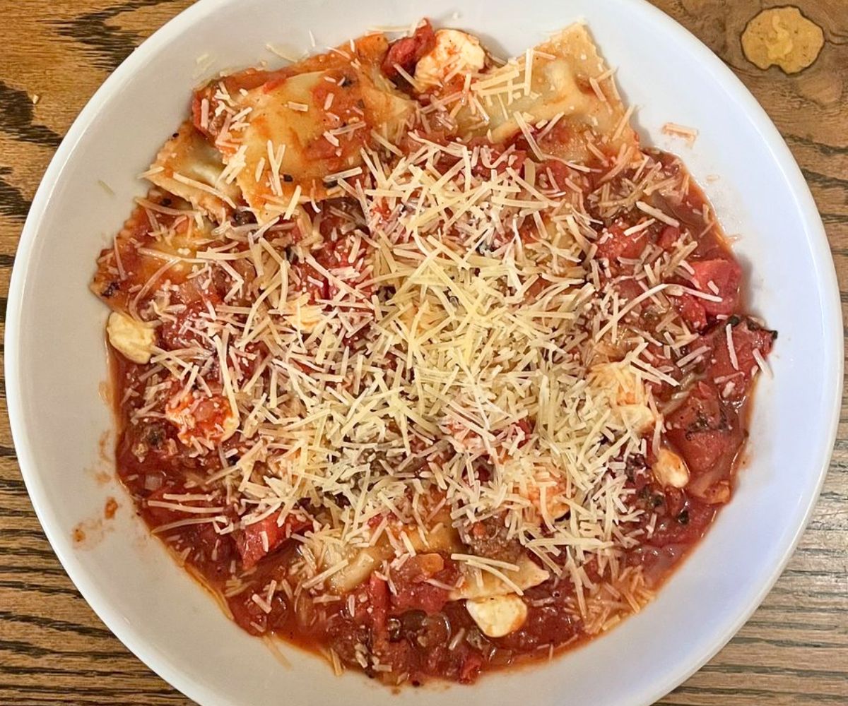 Bison Ravioli Alla Vodka at Deadwood Social Club in Deadwood, South Dakota