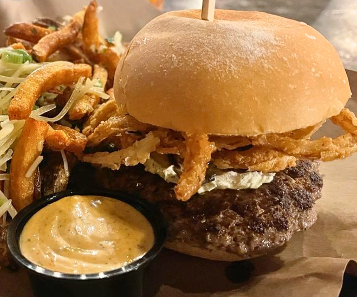 Bison Burger at Stock & Barrel in Knoxville, Tennessee