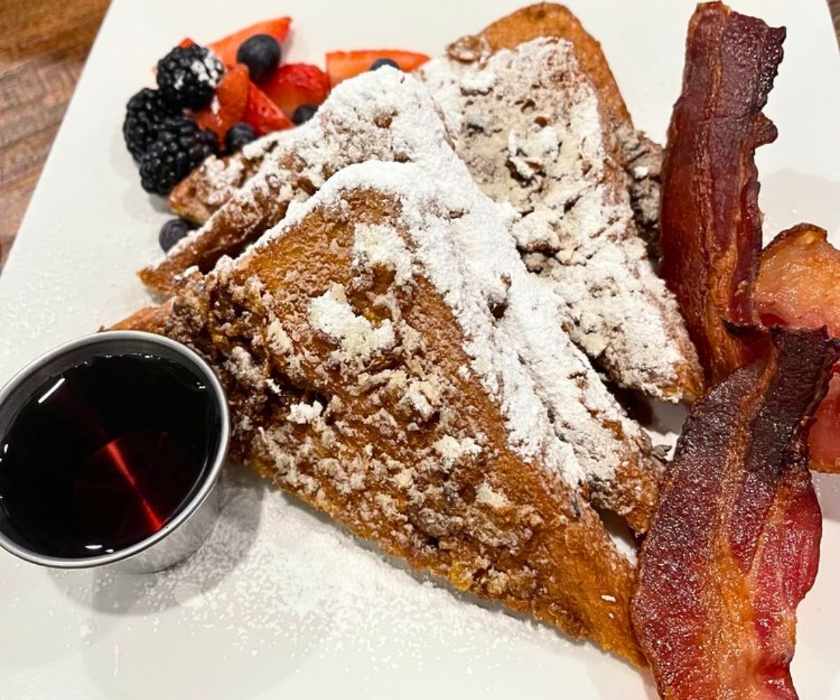 Sweet N' Crunchy French Toast at Root'd Cafe in Cottonwood Heights, UT
