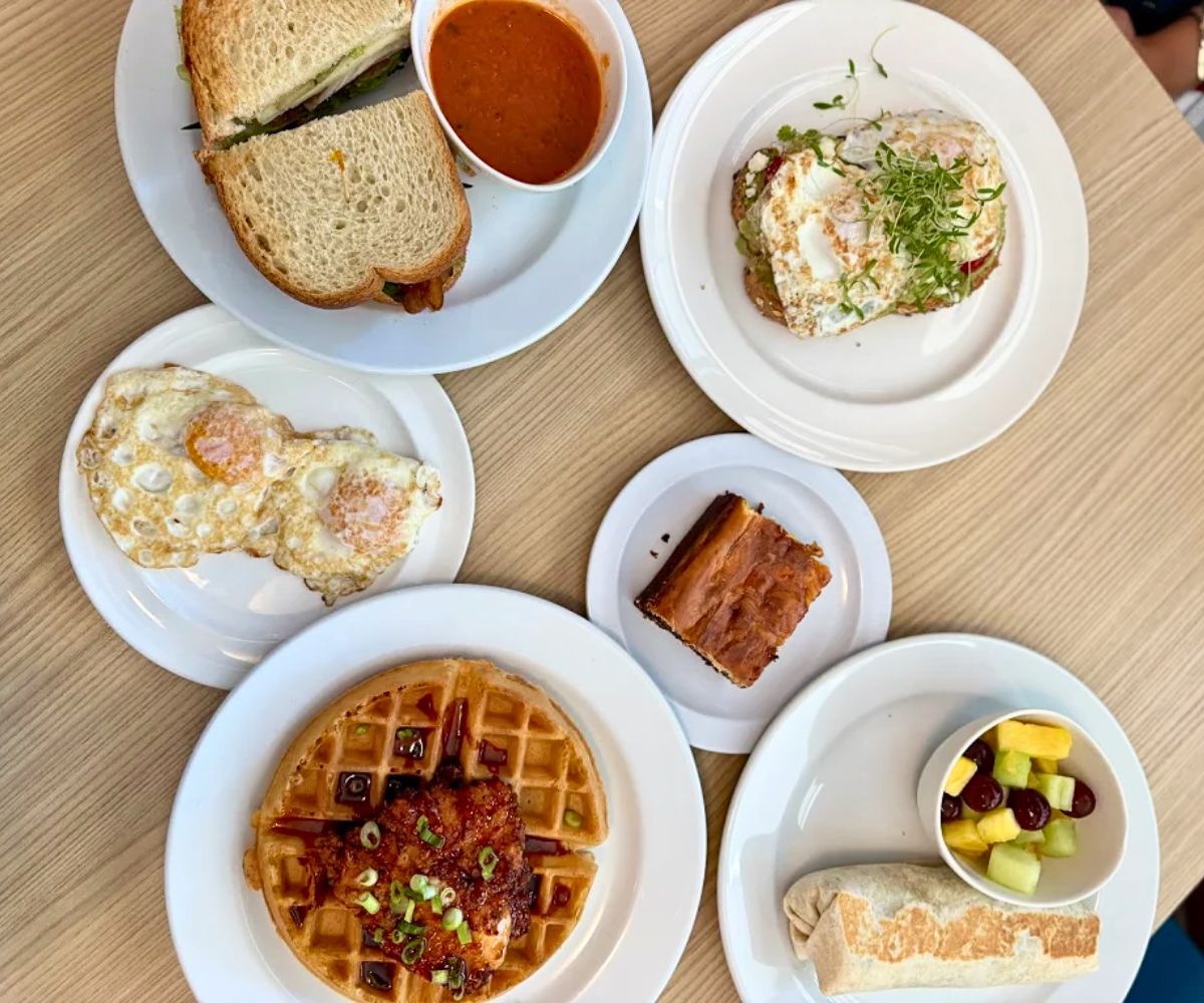 breakfast spread at A Place At The Table in Raleigh, NC