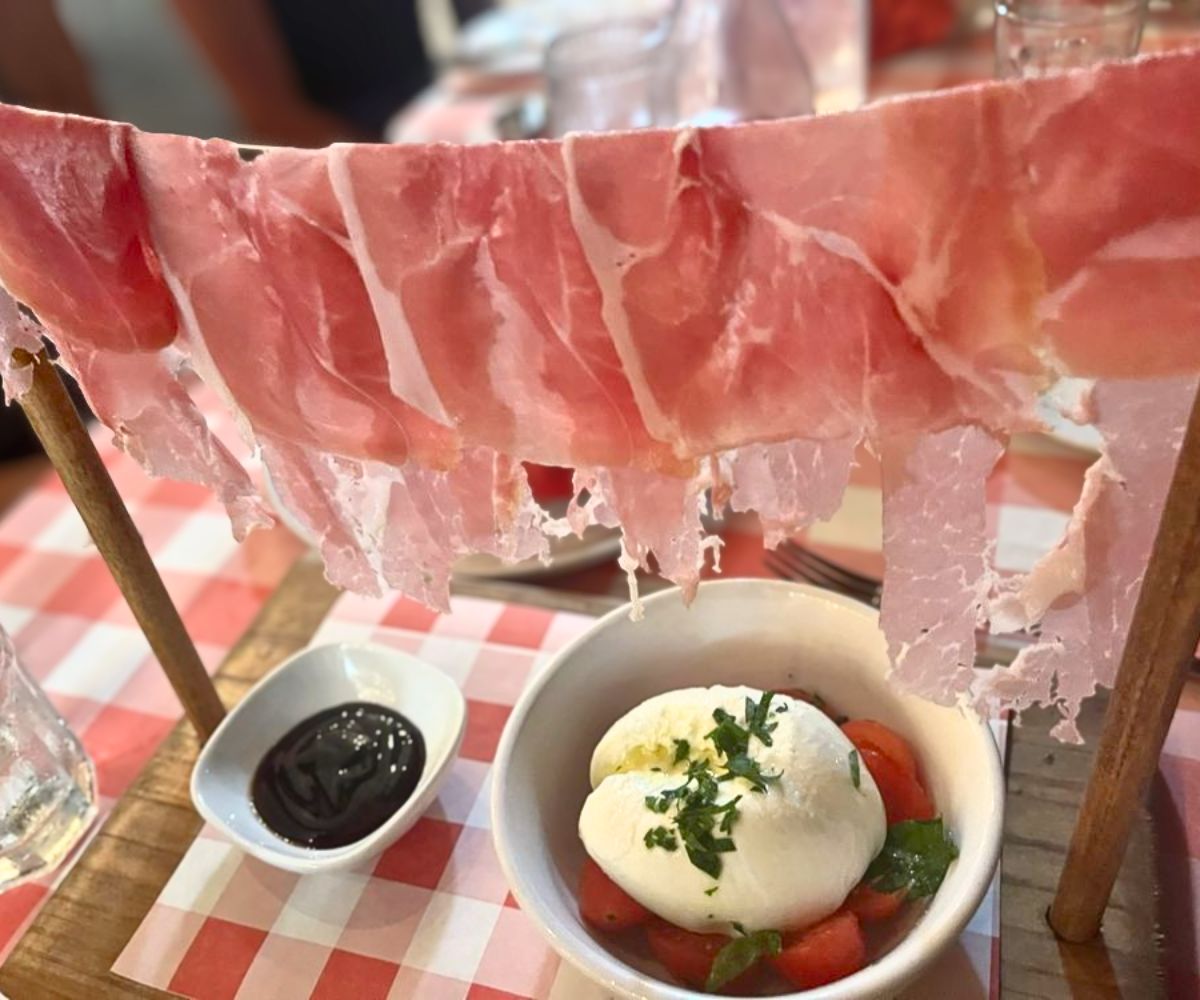 Prosciutto Burrata at Trattoria Bella in Palm Bay, Florida