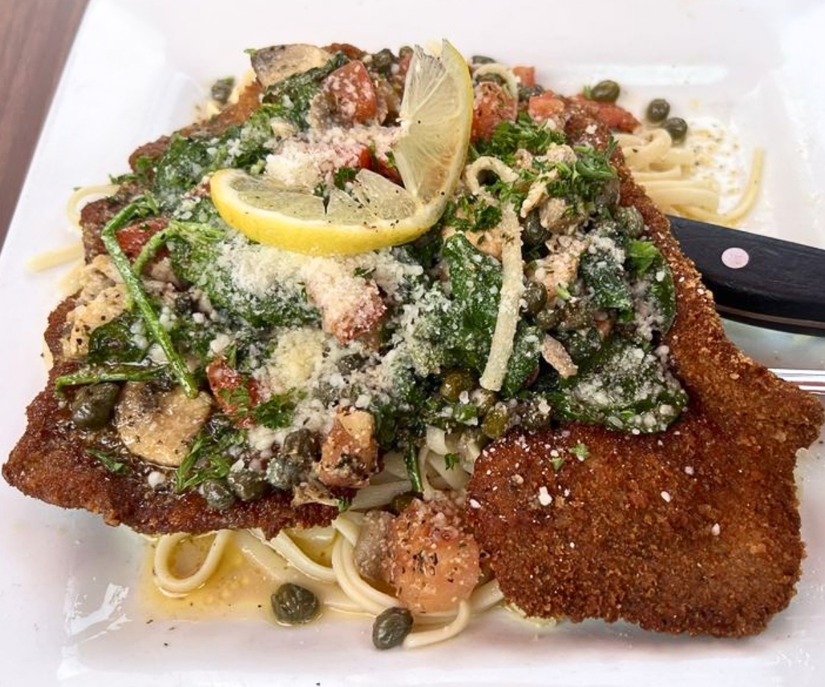 Pork Schnitzel Piccata at Pub By Novo in Bowling Green, KY