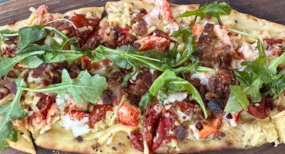 Lobster Flatbread at Pub By Novo in Bowling Green, KY