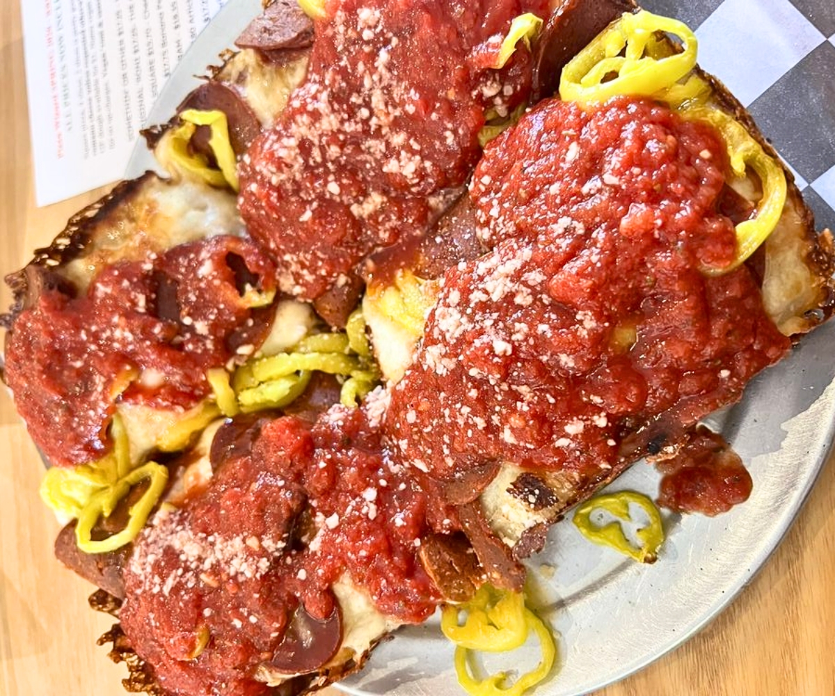 Zinger at Pizza Wizard in Rochester, New York