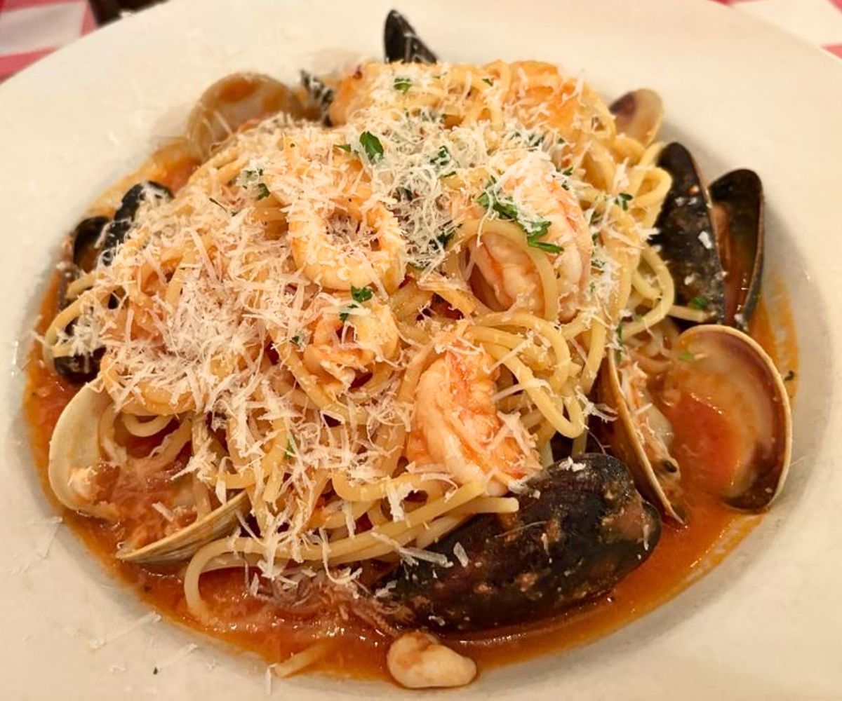 Spaghetti Frutti di Mare at Trattoria Bella in Palm Bay, Florida
