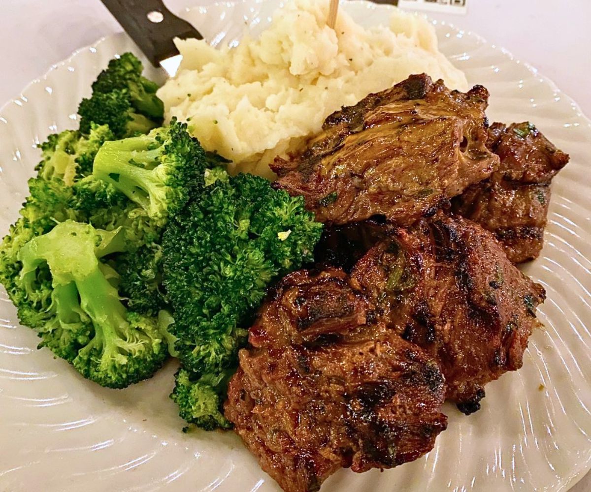 Steak Tips at Mystic Station in Malden, MA