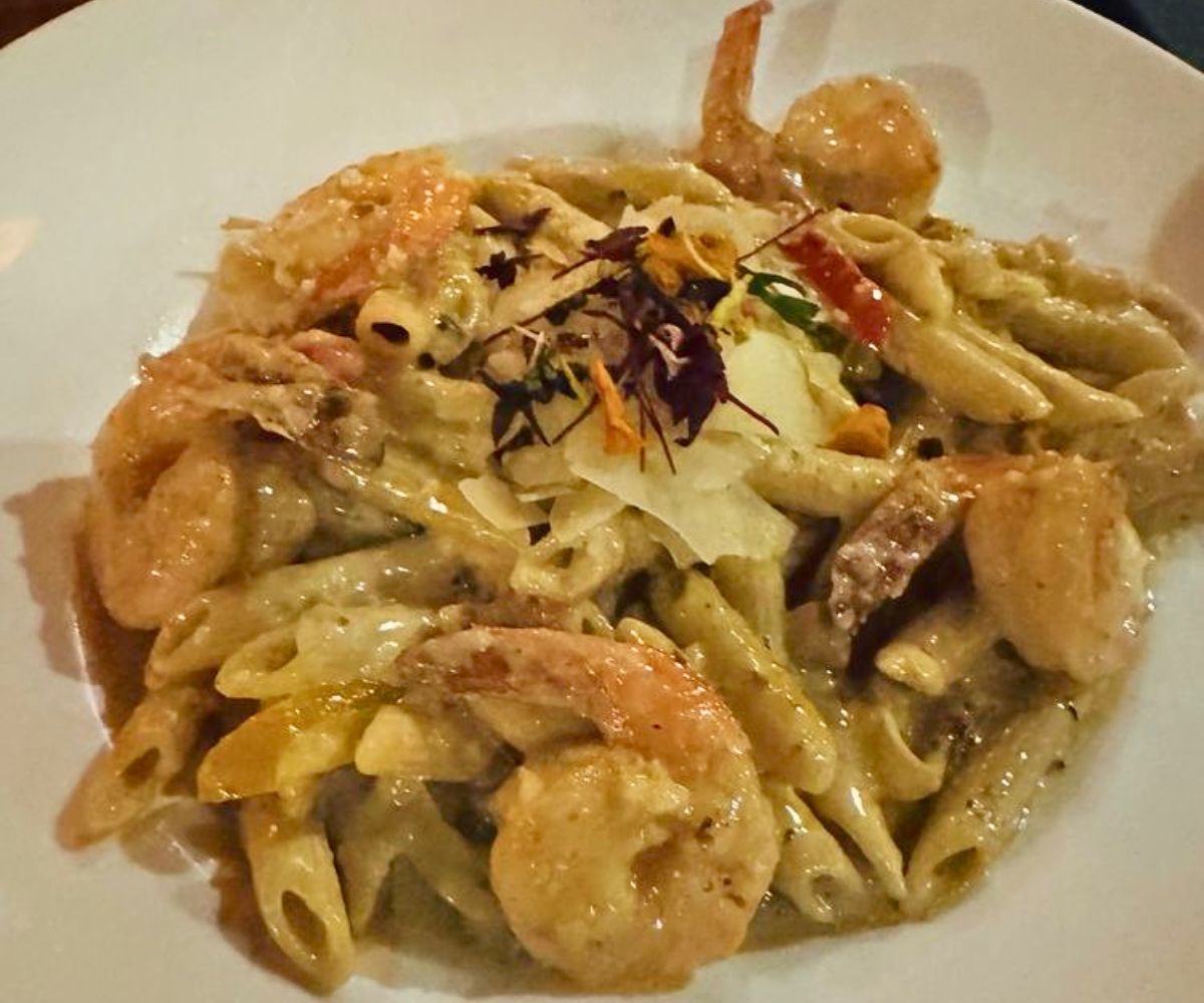Cajun Shrimp Pasta at Frackleton's in Sheridan, Wyoming