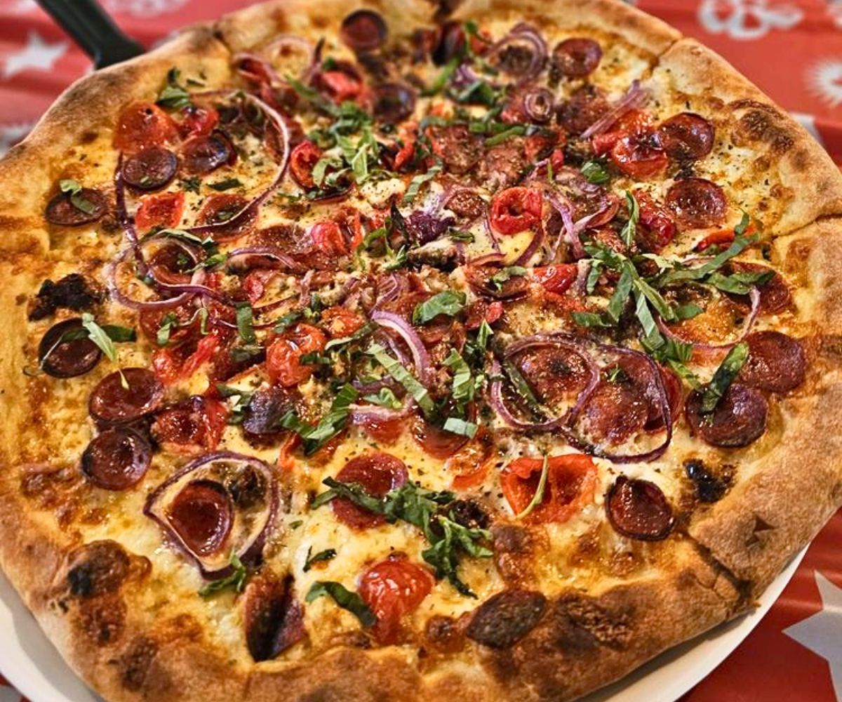 Tievoli Signature Pizza at Tievoli Pizza Bar in Palatine, Illinois