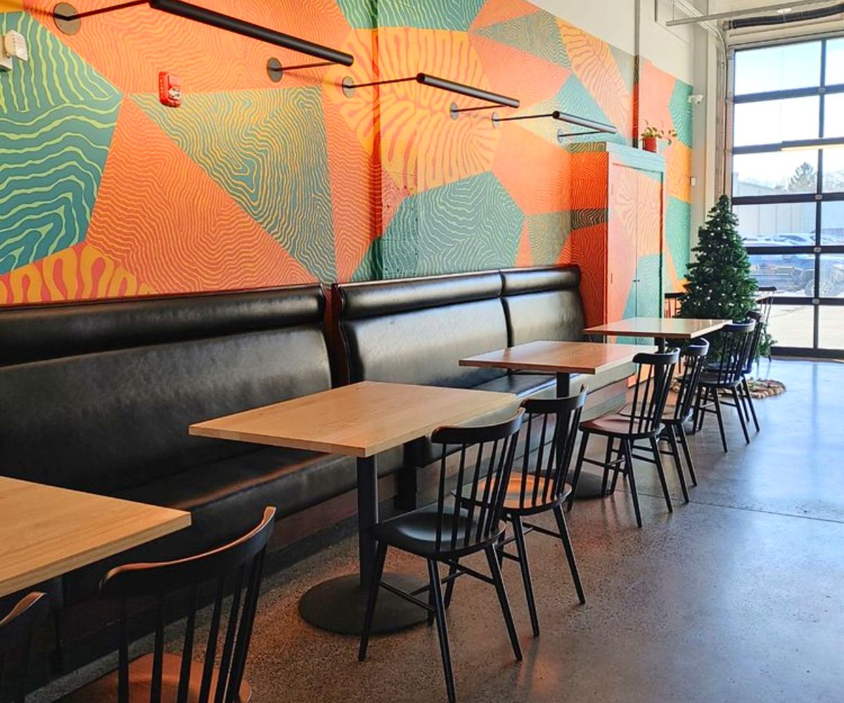 interior of Pizza Wizard in Rochester, New York