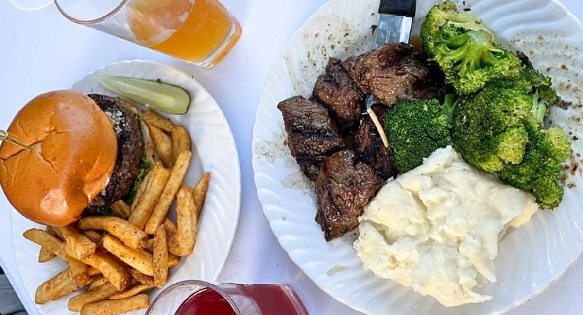 dishes at Mystic Station in Malden, Massachusetts