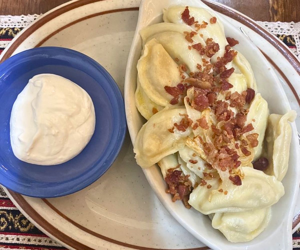 Potato Pierogies at Soba in Fairbanks, AK