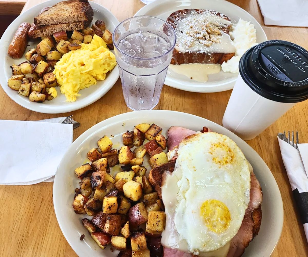 breakfast spread at Crow's Nest in Kalamazoo, MI