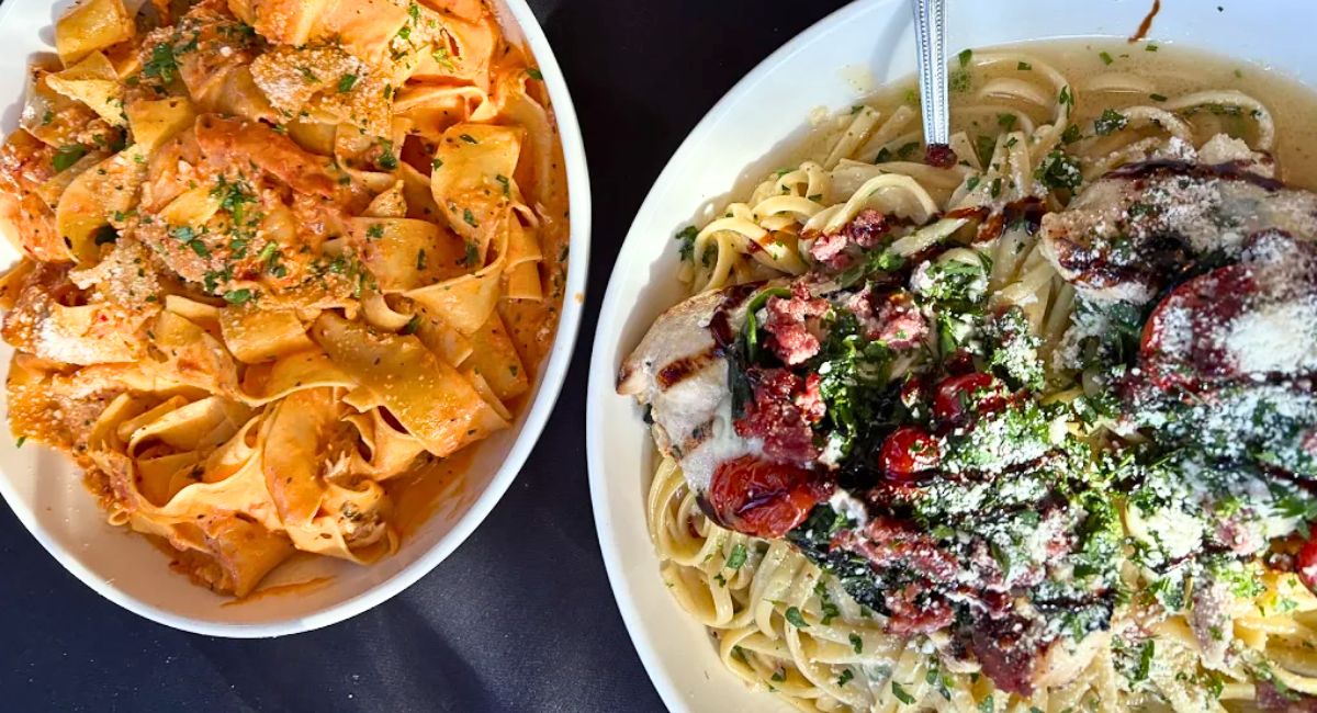 pasta at Cork Bar & Restaurant in Wilkes-Barre, Pennsylvania
