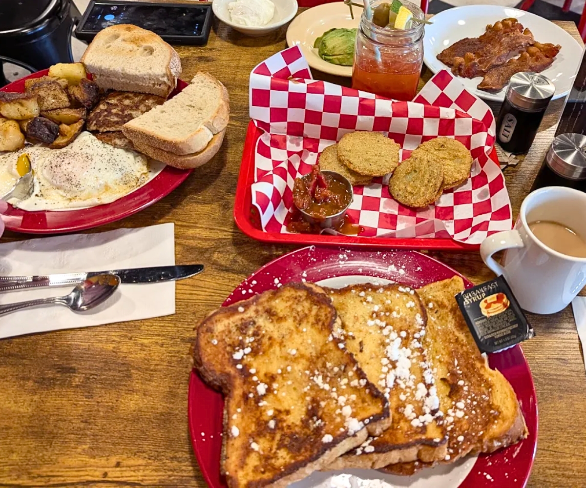 breakfast dishes at Fat Dog Kitchen in Dover, New Hampshire