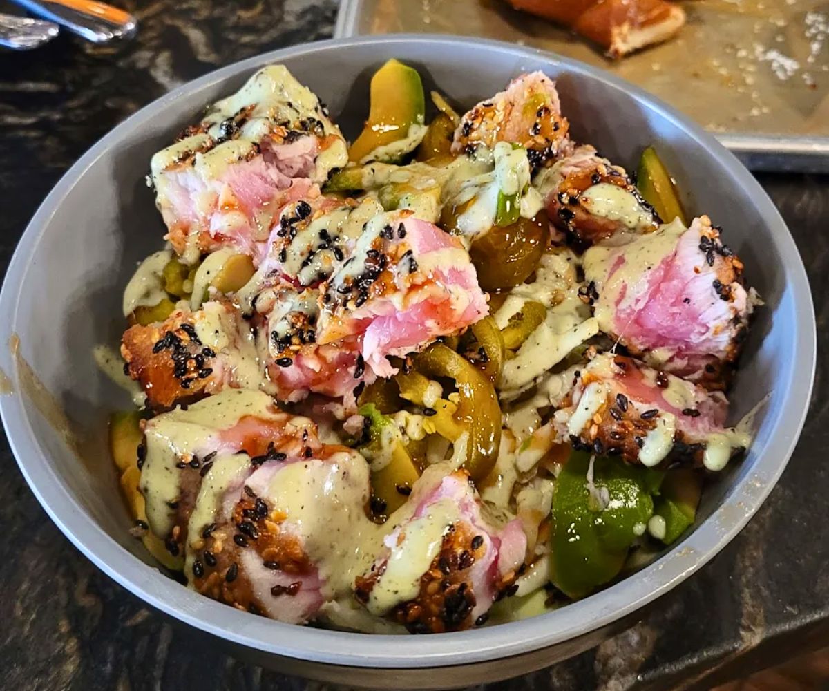 Tuna Poke Bowl at The Terminal Public House in Terre Haute, IN