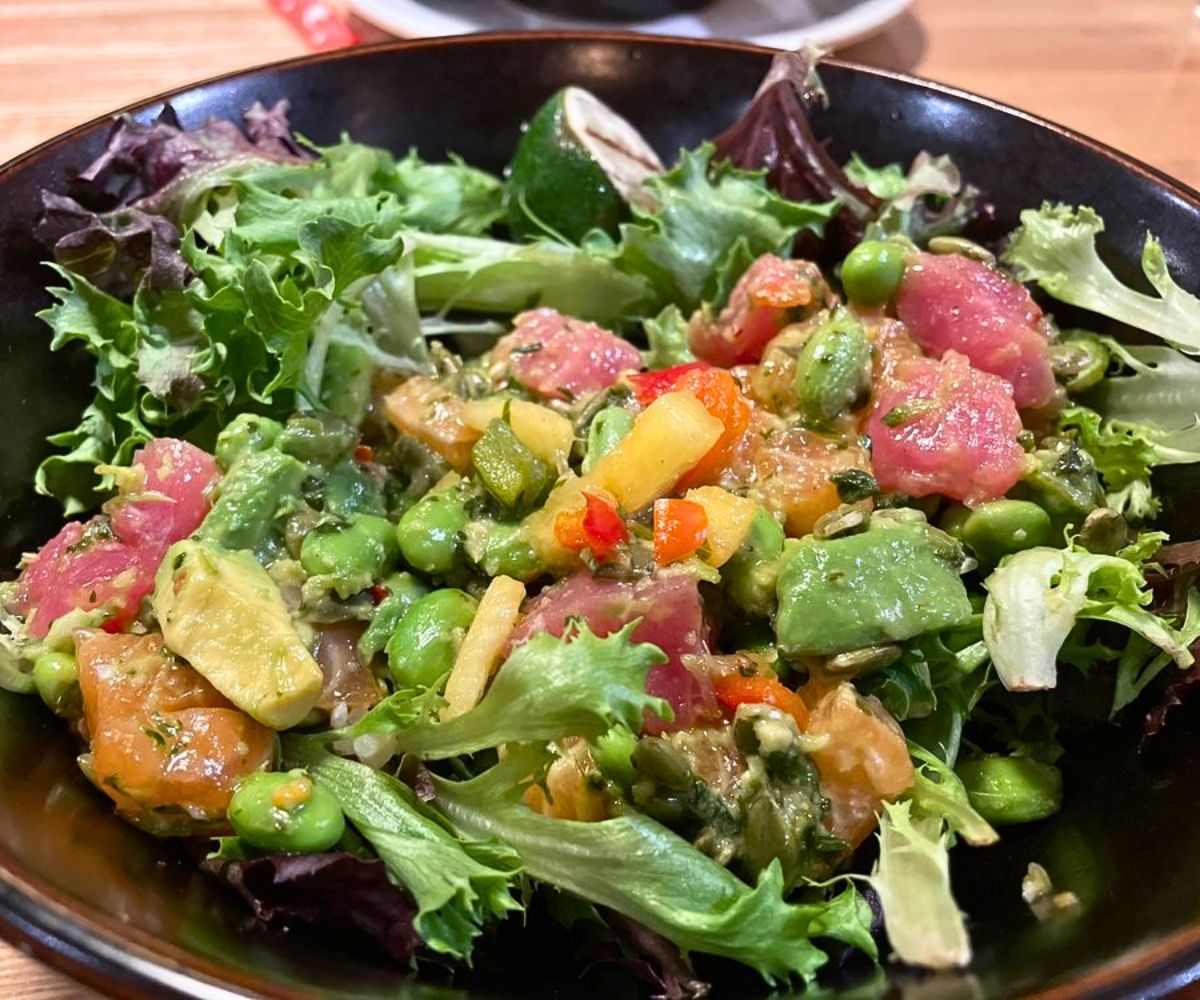 Polynesian Poke Bowl at Lucky Fins in Greeley, Colorado