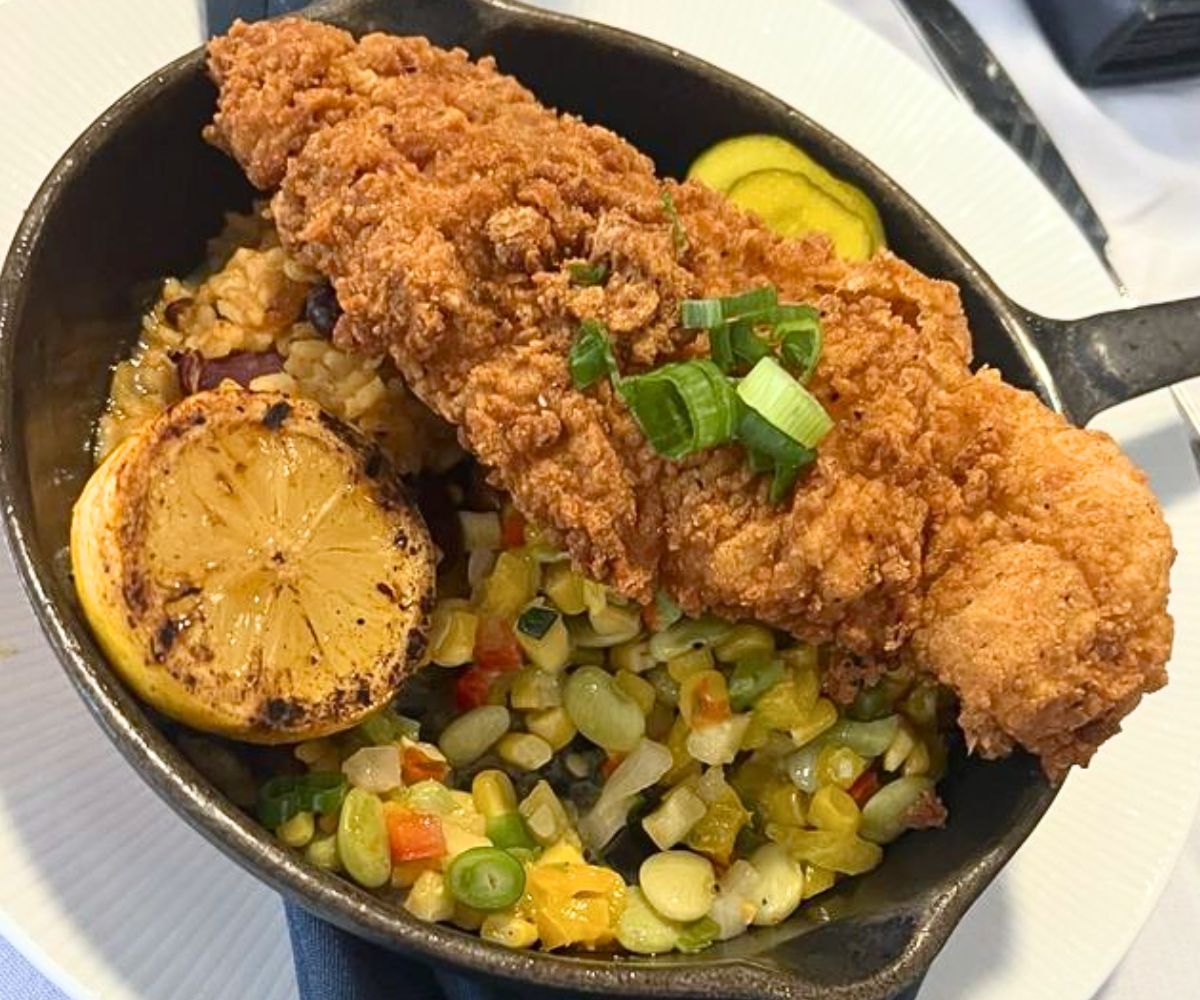 Southern Catfish Skillet at Bubba in Des Moines, Iowa