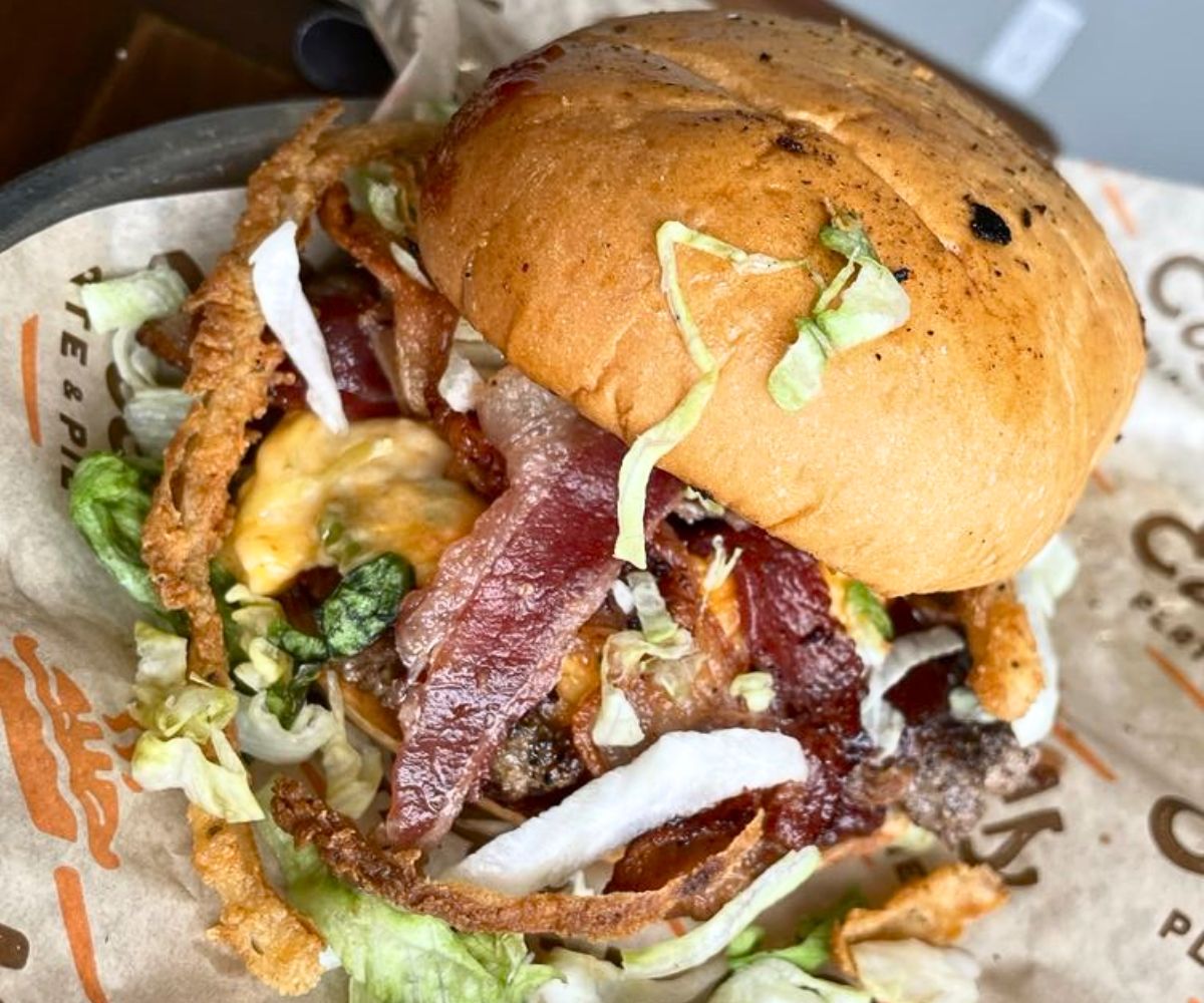 Bayou BBQ Burger at Elsie's Plate & Pie in Baton Rouge, Louisiana