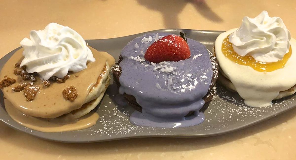 pancake flight at My Cafe in Kapolei, Hawaii