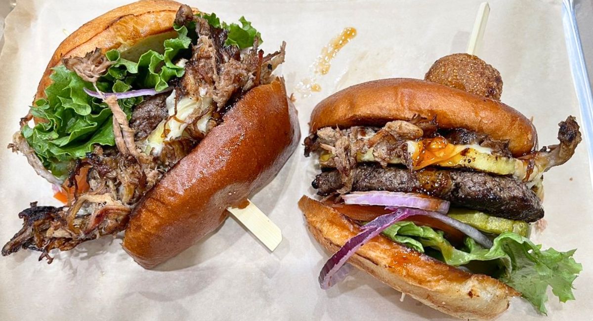 burgers at Billy Roy's in Fremont, California