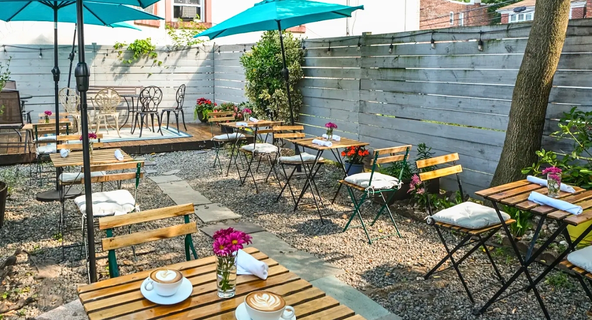patio at Parker in West New York, New Jersey