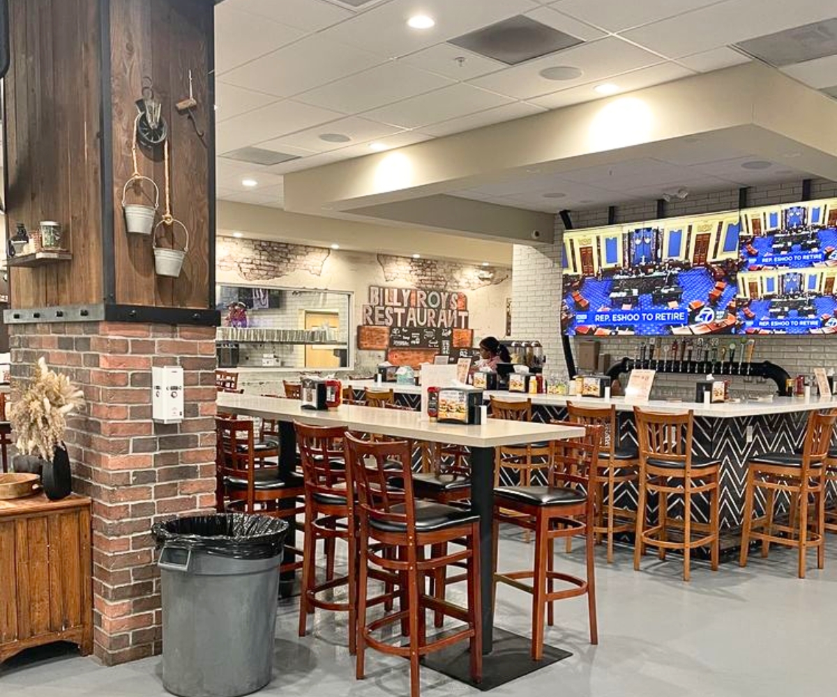 interior of Billy Roy's in Fremont, California