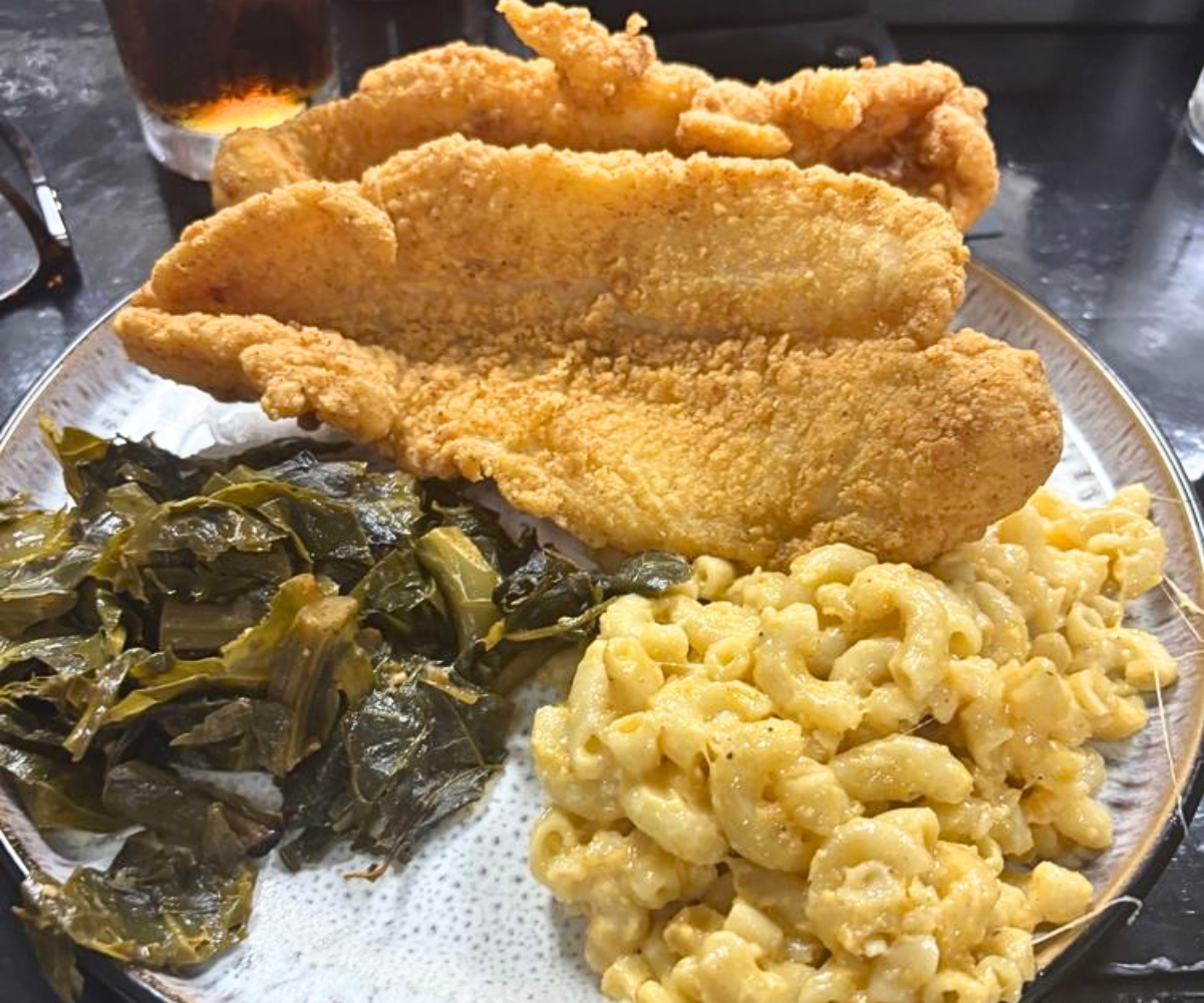 Catfish Dinner at My Mama's Kitchen in Norfolk, Virginia