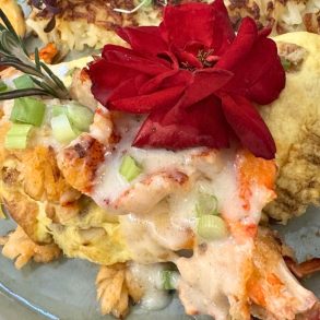 Lobster Omelet at Egg Posh in Frisco, Texas