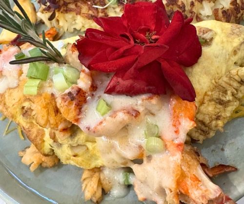 Lobster Omelet at Egg Posh in Frisco, Texas