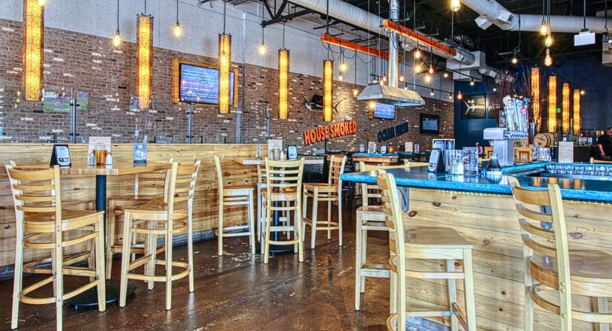 interior of Lucky Fins in Greeley, Colorado