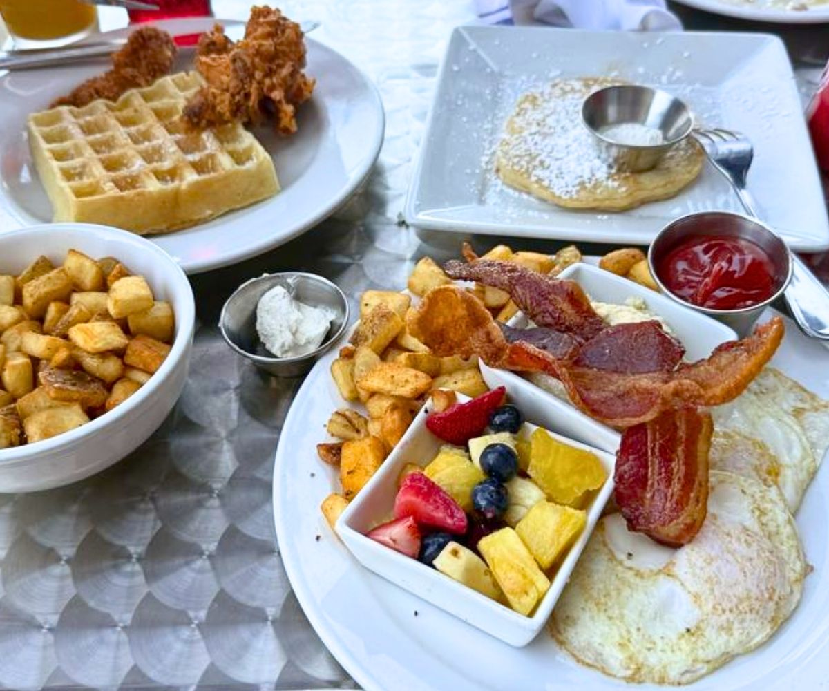 breakfast spread at at At The Corner in Little Rock, Arkansas