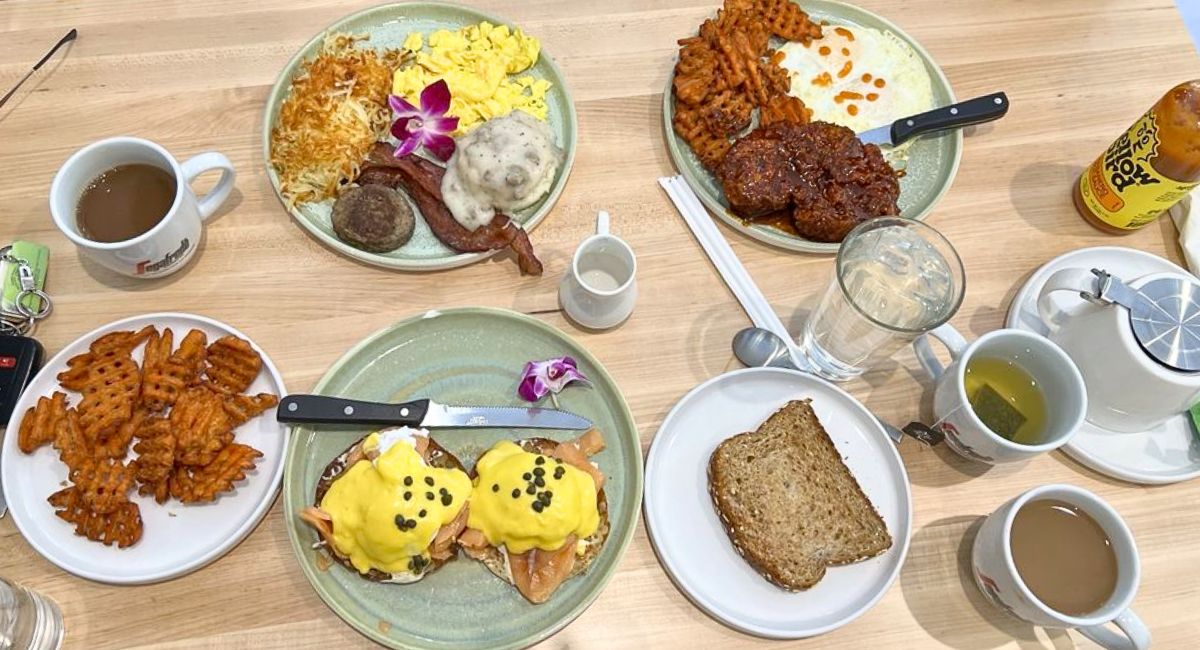 breakfast at Egg Posh in Frisco, Texas
