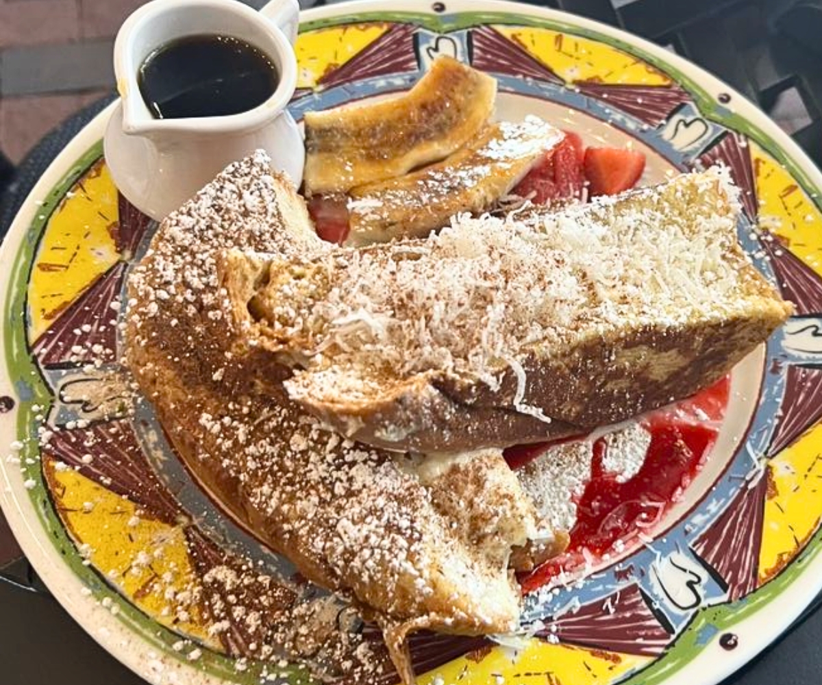 Coconut Cream Stuffed French Toast at Miss Shirley's Cafe in Baltimore, MD