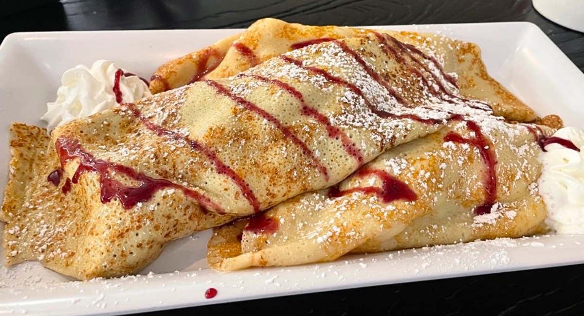 Loaded Crepes at The Parkside Cafe in Bristol, Connecticut