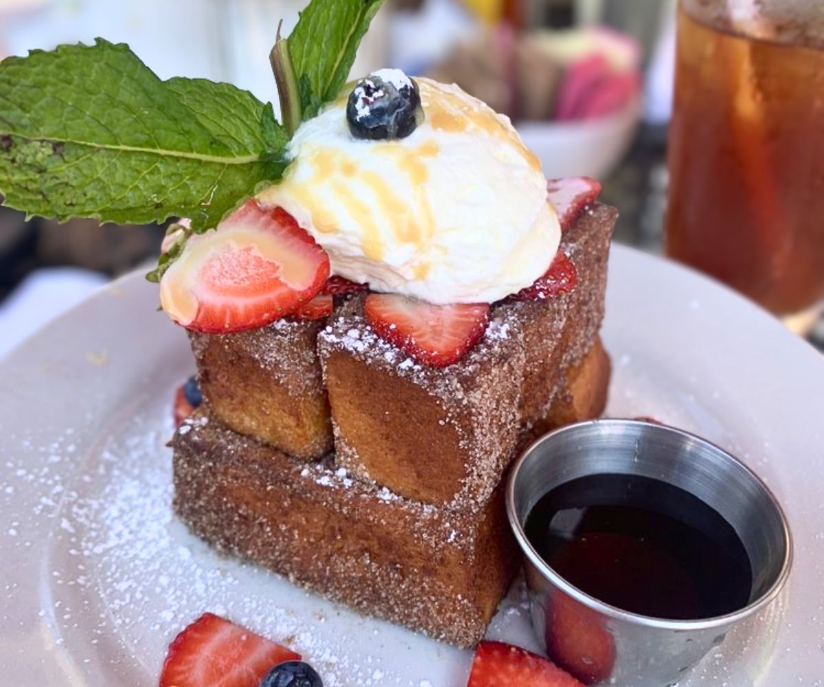 Churro French Toast at Alexander's Breakfast and Lunch in Skokie, Illinois
