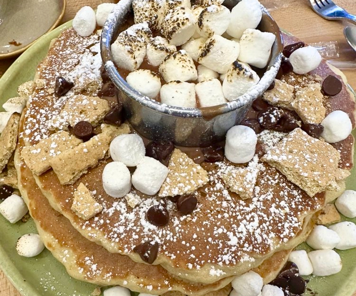 S'mores Pancakes at Egg Posh in Frisco, TX